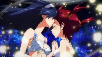 Odeko-kissing hot yuri action