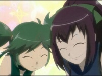 「Kunoichi Sisters」- csak azért tettem be ezt a screenshotot ide, mert Yamame és Hotaru itt leírhatatlanul aranyosan mosolyognak.